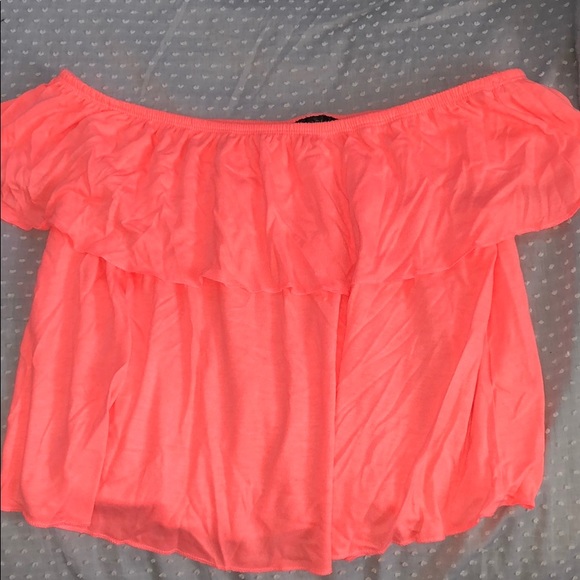 Topshop Tops - Topshop Off the Shoulder Top